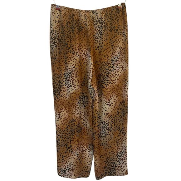 Jaclyn Smith Pajama Pants Size L Leopard Print Y2K Lounge Sleepwear Vintage ✨ - Picture 2 of 10